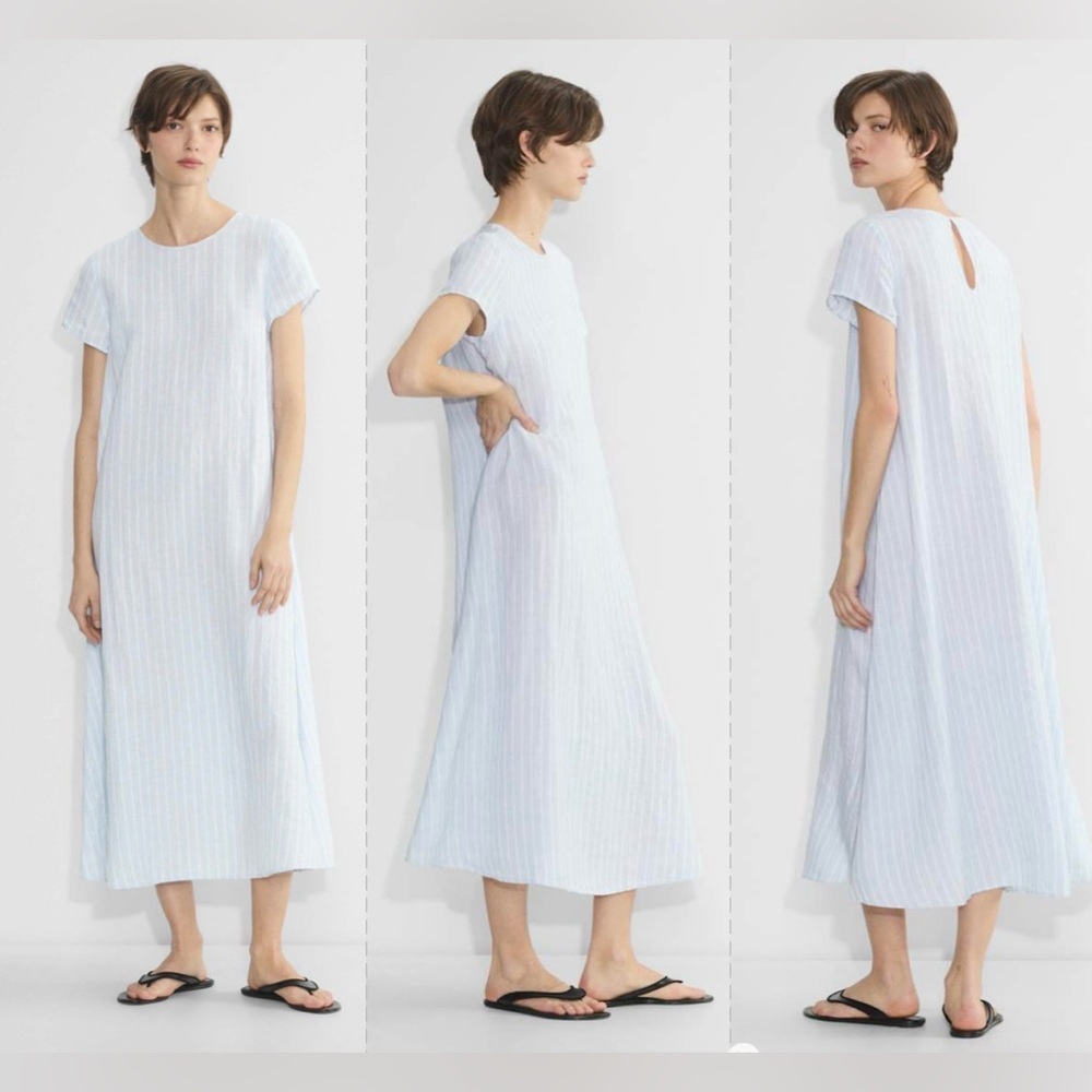 NWOTS The Group Allay Linen Maxi-Shirt Dress Sz 2XS